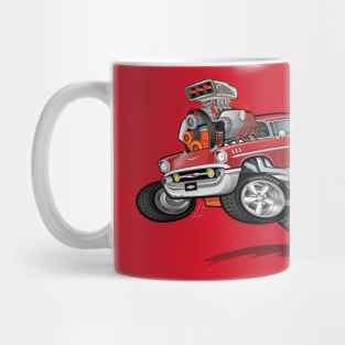 57 Bel Air Blown Red Mug